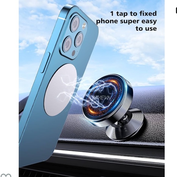 NIYEVN only 1 pack Magnetic Phone Holder [360°Rotation] Car Mount Magnet - Picture 4 of 8